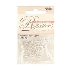 AussieSuperStore Jewellery Making Supplies Glass Bicone Beads 6mm (in 2 styles) Glass Bicone Beads 6mm | Jewellery Making Beads| Jewellery Making Supplies